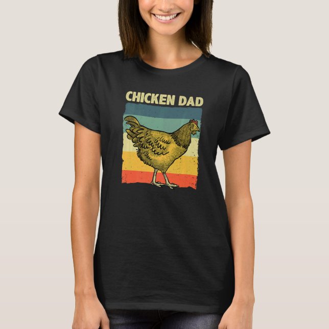 Camiseta Cool Chicken Dad For Men Father Hen Chicken Farmer (Anverso)