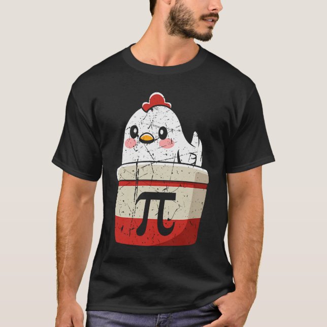 Camiseta Cool Chicken Pot Pi Symbol Math Teachers Students (Anverso)