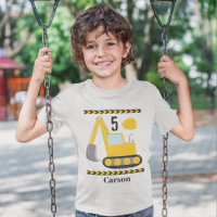 Cool Construction Excavator Custom Kids Birthday