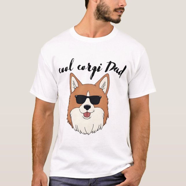 Camiseta Cool Corgi Dad Tees (Anverso)