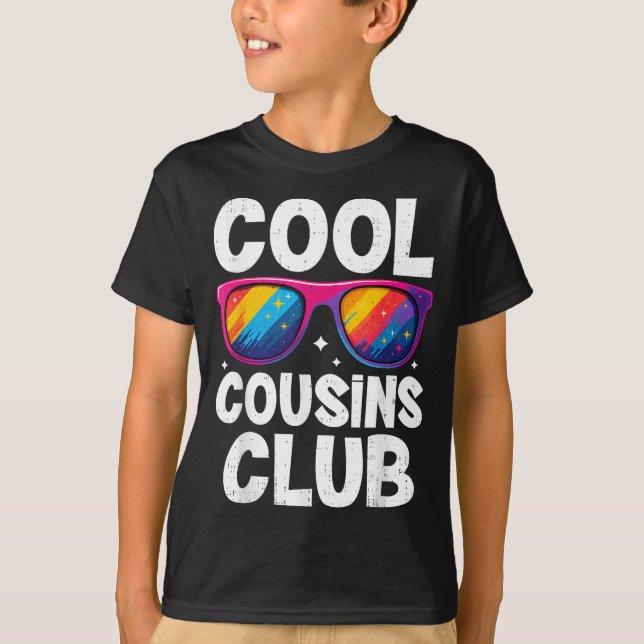 Camiseta Cool Cousins Club Family Matching Funny Cousin Squ (Anverso)