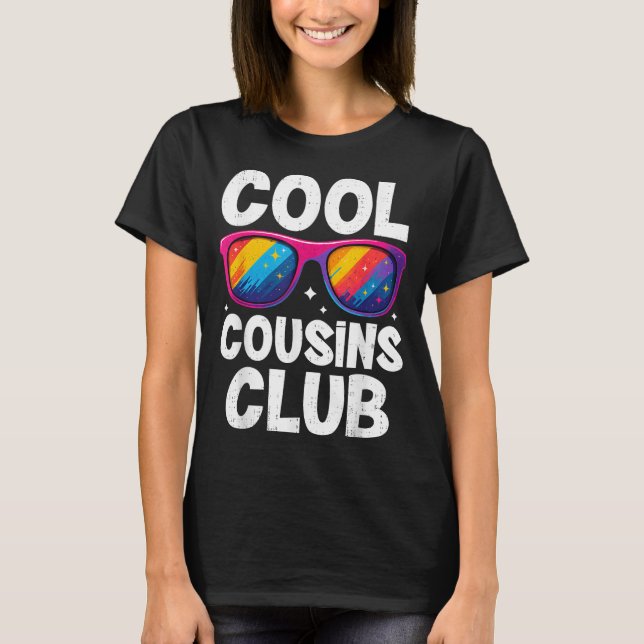 Camiseta Cool Cousins Club Family Matching Funny Cousin Squ (Anverso)