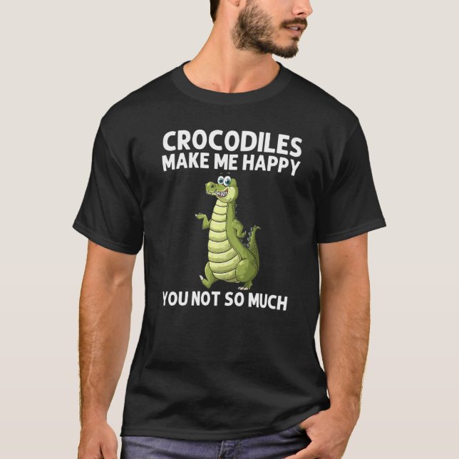 Camiseta Cool Crocodile For Men Women Alligator Zookeeper Z (Anverso)
