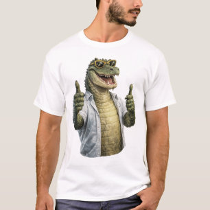Camiseta Cool Crocodile Pulgar Arriba – Estilo Divertido An