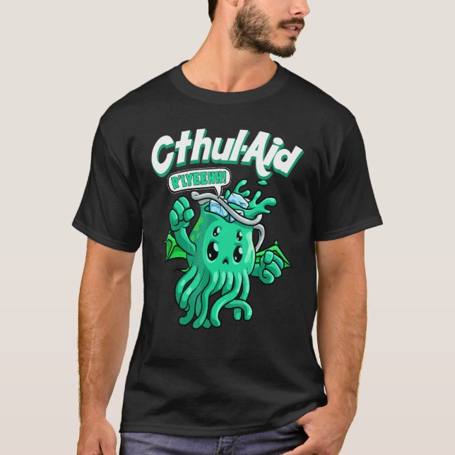 Camiseta Cool Cthulhu Ayuda Cthulhu R'lyeehh Meme Lindo Hol (Anverso)