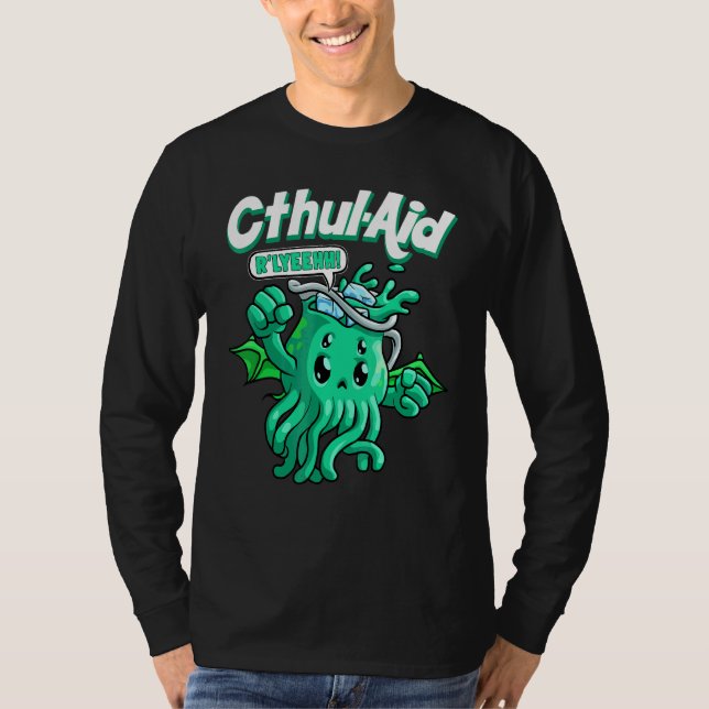 Camiseta Cool Cthulhu Ayuda Cthulhu R'lyeehh Meme Lindo Hol (Anverso)