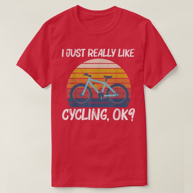 Camiseta Cool Cycling Design For Men Women Biking Bicycle C (Diseño del anverso)