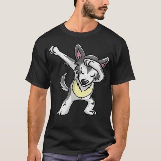 Camiseta Cool Dabbing Wolf  Funny Hiphop Coyote Dog Dancing