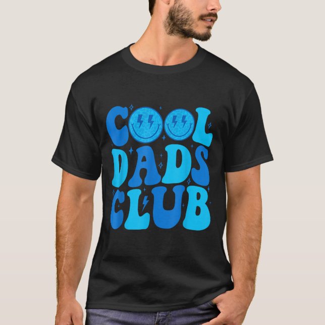 Camiseta Cool Dads Club Shirt Retro Groovy Dad Father's Day (Anverso)