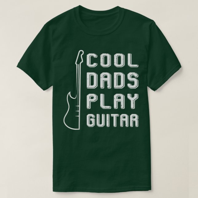 Camiseta Cool Dads Play Guitar Lover Fathers Day  (Diseño del anverso)