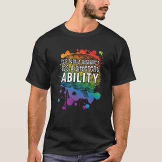 Camiseta Cool Different Ability Brain Autism Mental Health 