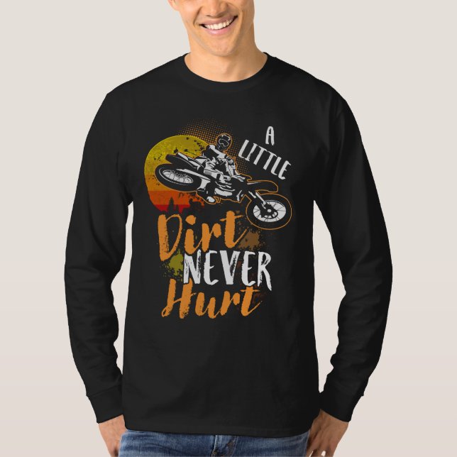 Camiseta Cool Dirt Bike Motocross Lovers A Little Dirt (Anverso)