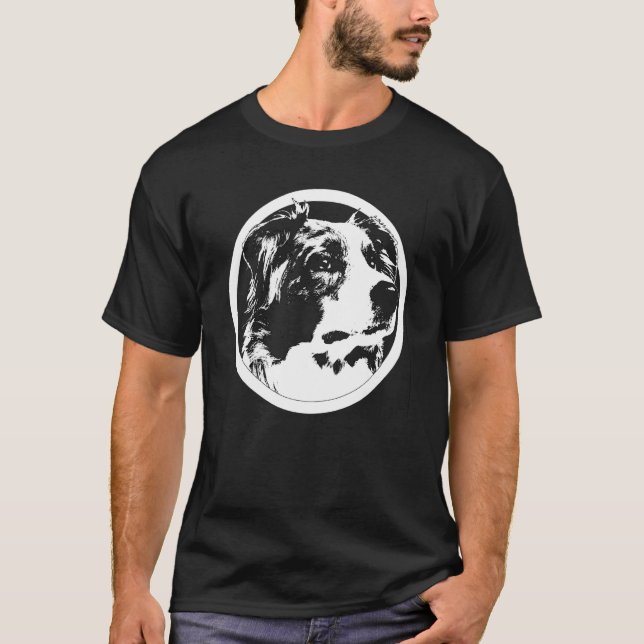 Camiseta Cool Dog Cute Australian Shepherd Animal (Anverso)