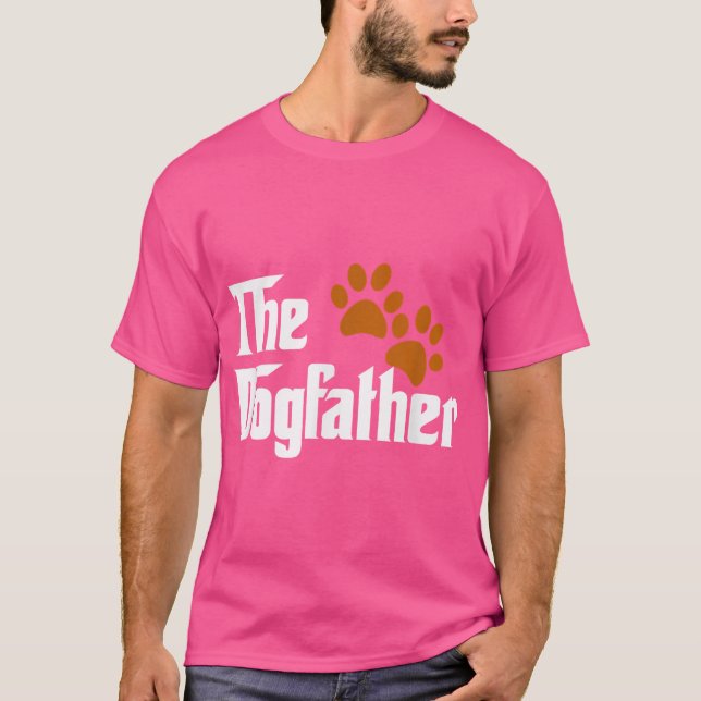 Camiseta Cool Dog Dad Dog Father he DogFather funny (Anverso)