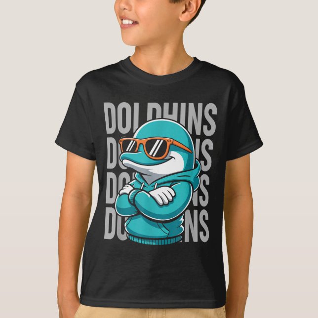 Camiseta Cool Dolphin Gift For Men Women Boys Girls Kids  (Anverso)