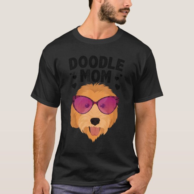 Camiseta Cool Doodle Mom For Women Girls Mama Golden Doodle (Anverso)