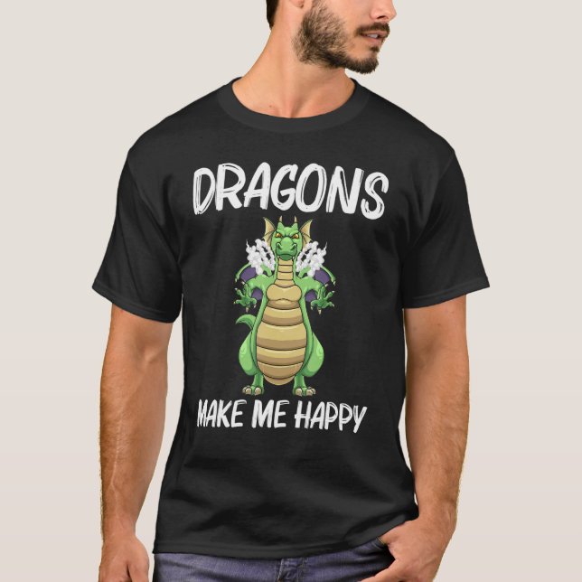 Camiseta Cool Dragon For Men Women Mythical Creature Dragon (Anverso)