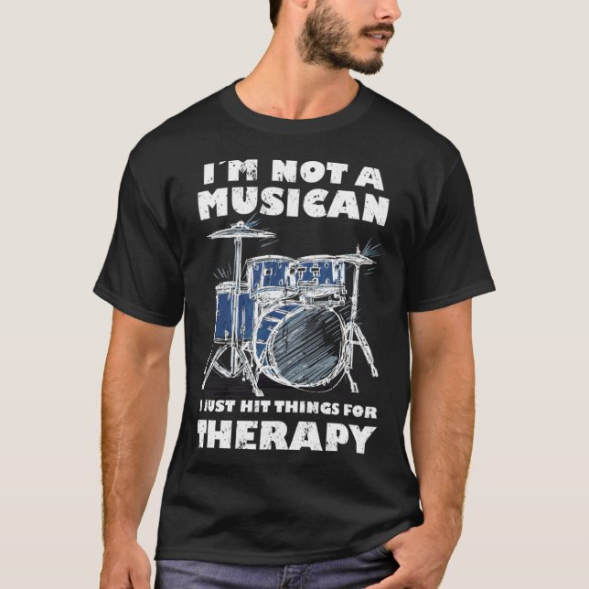 Camiseta Cool Drummer Enough silence For A Percussionist An (Anverso)