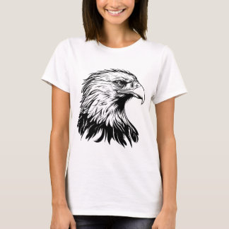 Camiseta Cool Eagle Drawing T-Shirt – Artistic & Fierce Gra