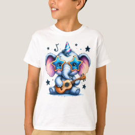 Camiseta Cool Elephant Music Lover Art