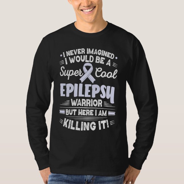 Camiseta Cool Epilepsy Warrior Epilepsy Awareness (Anverso)