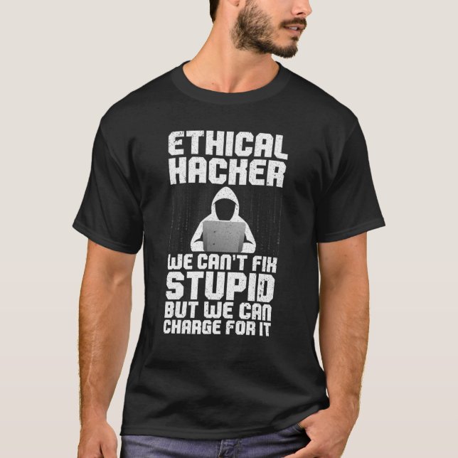 Camiseta Cool Ethical Hacking For Men Women Cybersecurity S (Anverso)