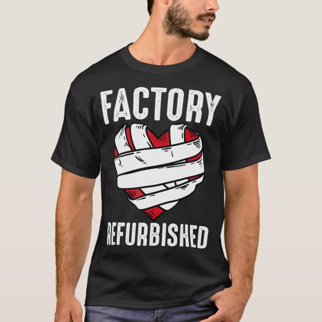 Camiseta Cool Factory Refurbished Heart Funny Open Heart Su (Anverso)