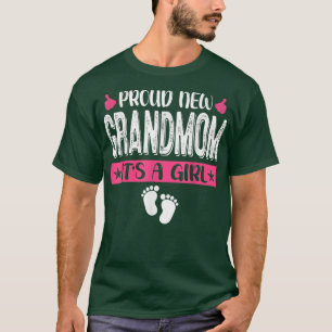 Camiseta Cool Family Proud New Grandmom It's A Girl Gender 