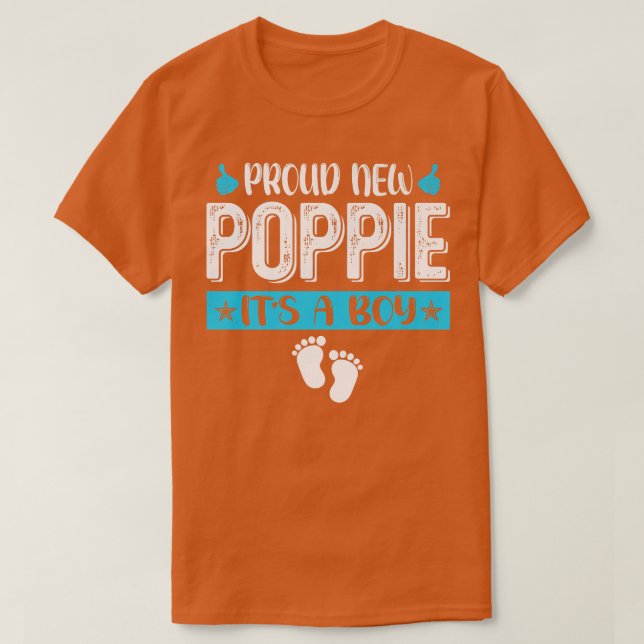 Camiseta Cool Family Proud New Poppie It's A Boy Gender Rev (Diseño del anverso)
