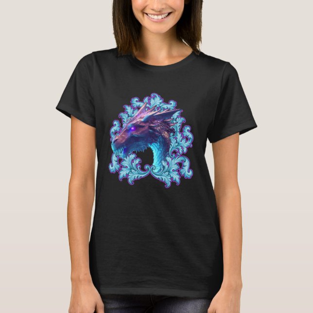 Camiseta Cool Fantasy Dragon Game Gamer Cosplay Nerds 28 (Anverso)