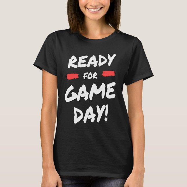 Camiseta Cool Fantasy Football Season Sunday Ready Game Day (Anverso)