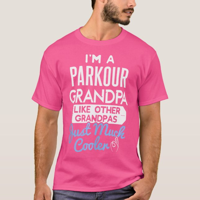 Camiseta Cool Fathers Day Design Parkour Grandpa (Anverso)