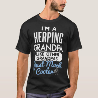 Camiseta Cool Fathers Day T-Shirt Herping Grandpa
