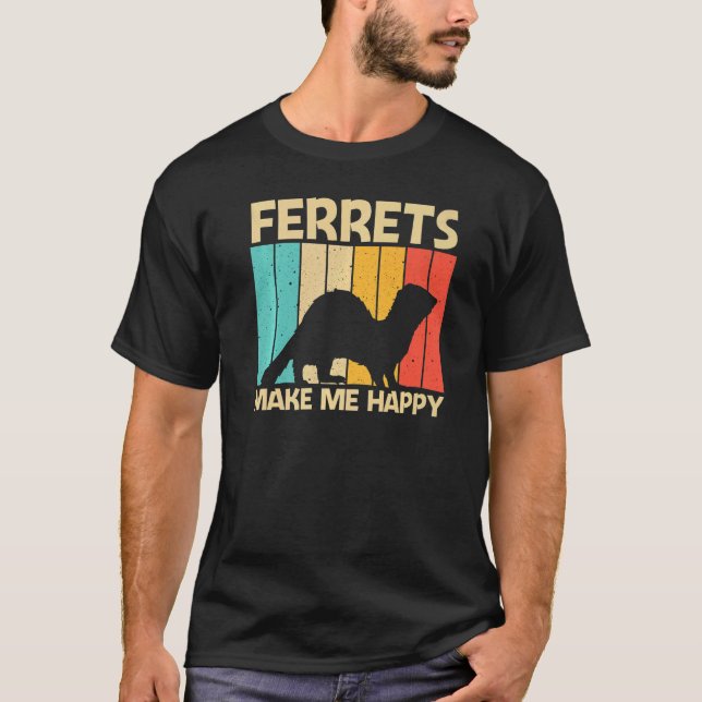 Camiseta Cool Ferret For Men Women Ferret  Pet Animal (Anverso)