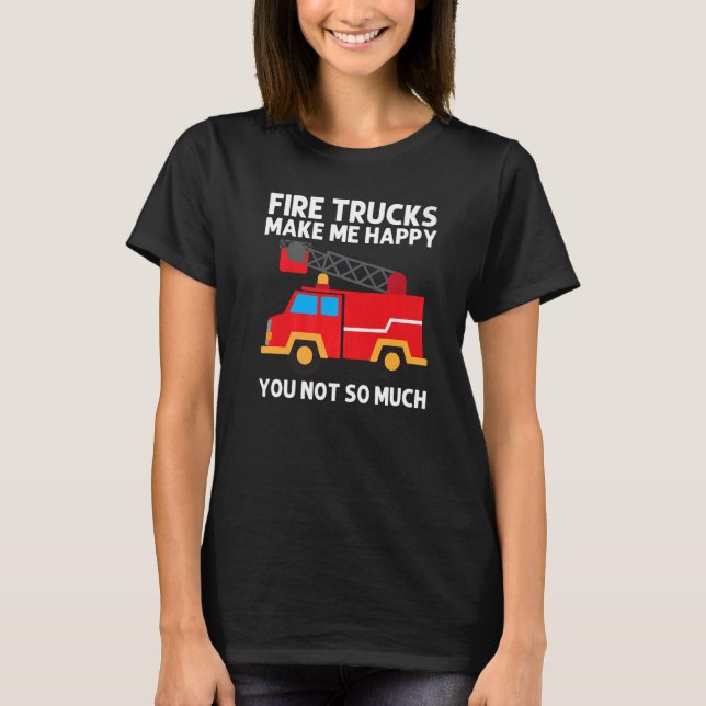 Camiseta Cool Fire Truck For Men Women Kids Firetruck Firef (Anverso)