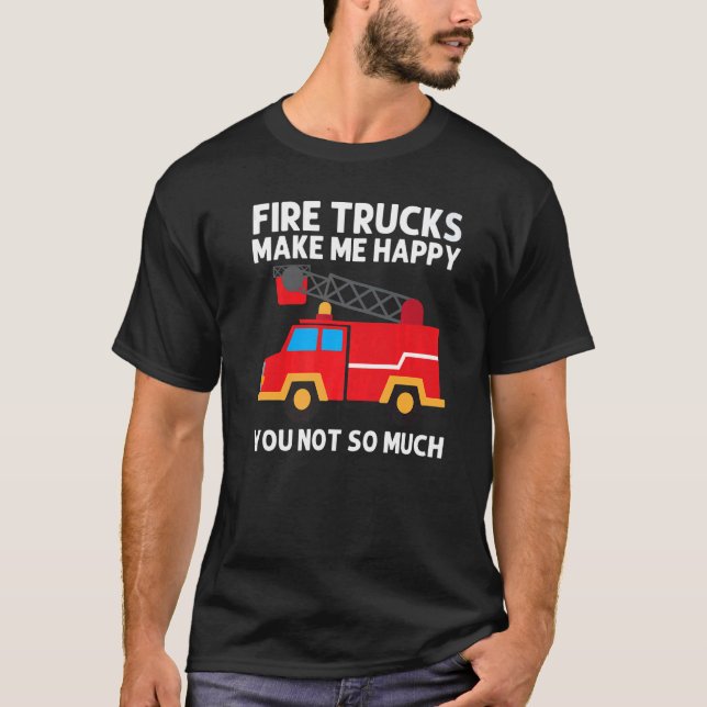 Camiseta Cool Fire Truck For Men Women Kids Firetruck Firef (Anverso)