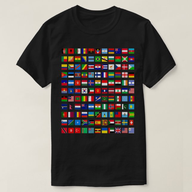 Camiseta Cool Flags of the World Countries International Fl (Diseño del anverso)