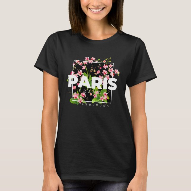 Camiseta Cool Floral Paris Blossom Flowers Outfit Fashion G (Anverso)