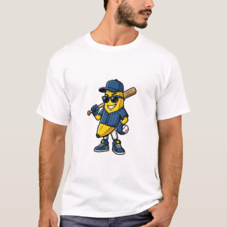 Camiseta : Cool Funny Baseball Banana Player Sports Mascot