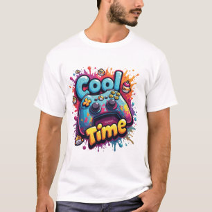 Camiseta Cool Game Time – Graffiti Gamer Splash