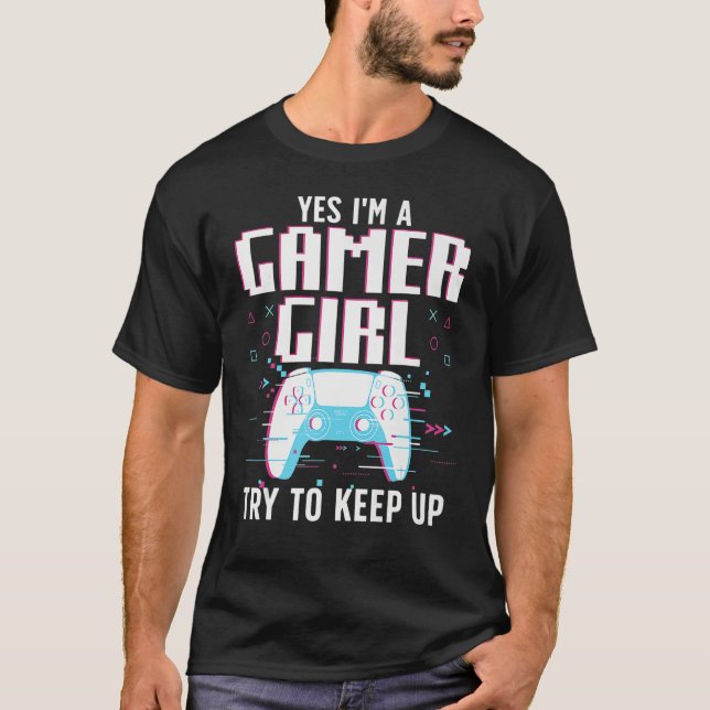 Camiseta Cool Gamer Girl For Women Girls Kids Gaming Video  (Anverso)