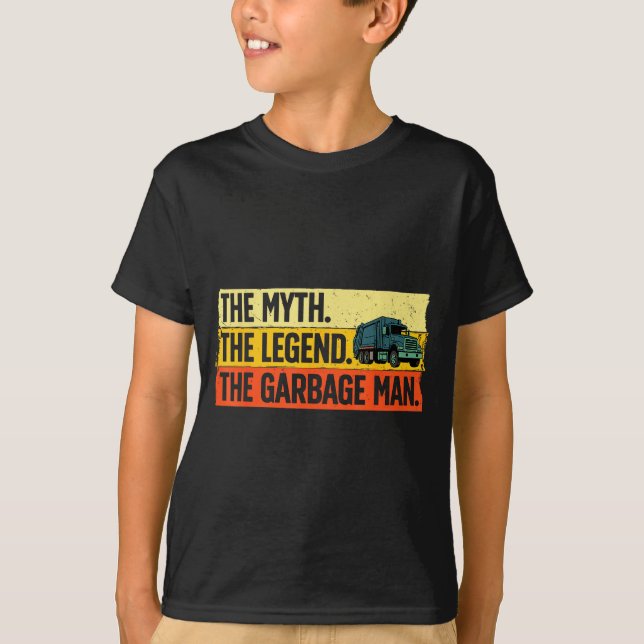 Camiseta Cool Garbage Man Art For Men Dad Father Garbage Du (Anverso)