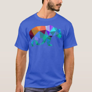Camiseta Cool Geometric Bear Wildlife Mountain Animal 
