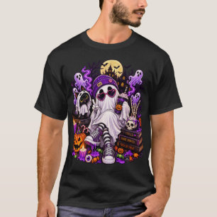 Camiseta Cool Ghost Halloween Vibes