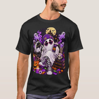 Camiseta Cool Ghost Halloween Vibes
