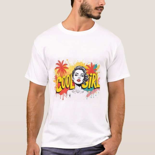 Camiseta Cool Girl  (Anverso)