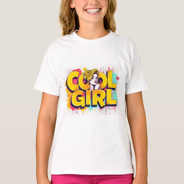 Camiseta Cool Girl  (Anverso)