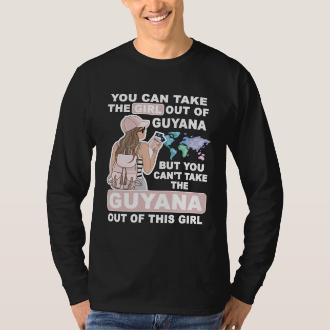 Camiseta Cool Girl from Guyana  Proud Guyana Girl (Anverso)