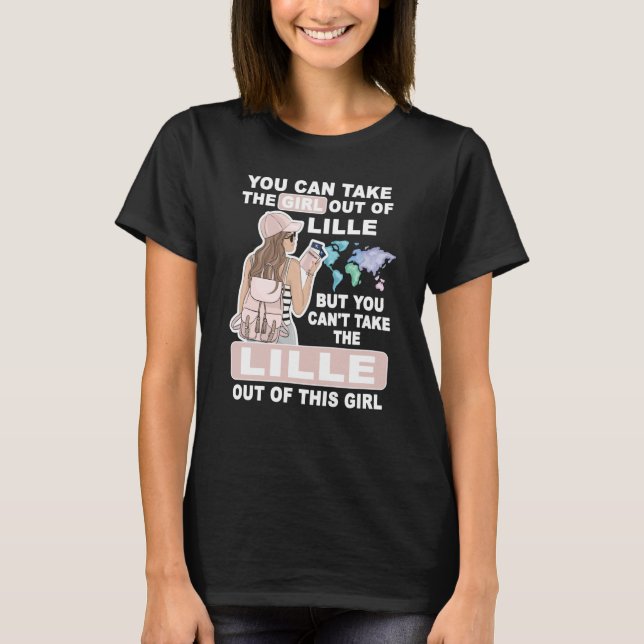 Camiseta Cool Girl from Lille City Proud Lille Girl (Anverso)