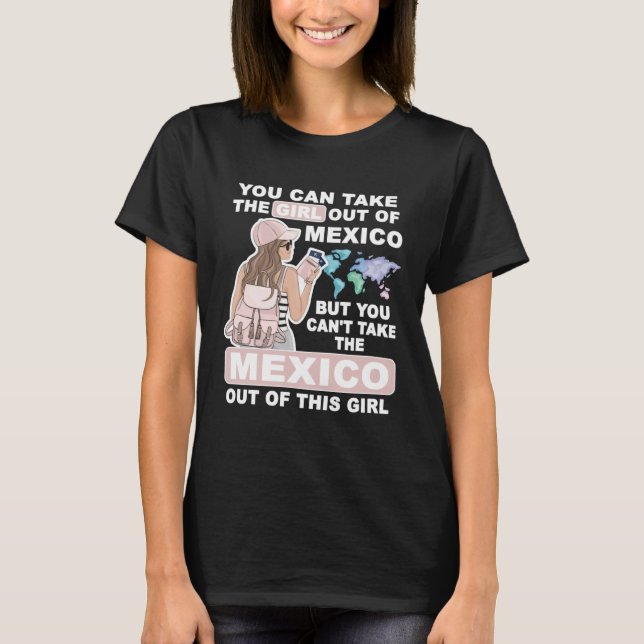 Camiseta Cool Girl from Mexico  Proud Mexico Girl (Anverso)